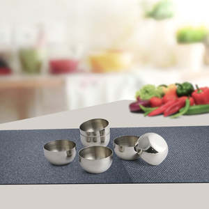 Majestic 6 PCS Cuencos Chutney de acero inoxidable - Product Image 1