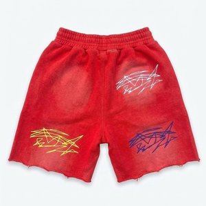High Selling Custom Logo Men's Fashion Hoodie Shorts <b>Set</b> Luxury Streetwear Casual Apparel Summer Matching Outfit Vintage Men <b>Set</b> - Product Image 5
