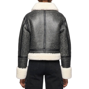 Genuine Leather <b>Men's</b> Retro <b>Old</b>-Fashioned Motorcycle <b>Jacket</b> Pure Head Layer Cowhide Slim-Fit Lapel Coat Casual Trend - Product Image 2