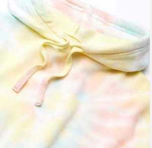 Sudadera Corta con Capucha Tie Dye para Mujer, Manga Regular, Tejido de Algodón, Estilo Casual para Primavera - Product Image 5