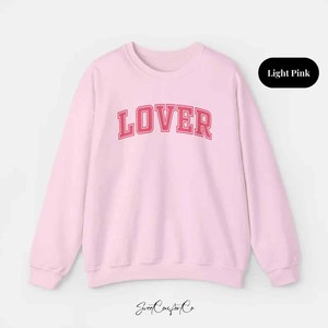 Lover Factory Direct <b>Mock</b> <b>Neck</b> Crew <b>Neck</b> Sweatshirt Women Men Ladies Unisex Tackle Twill Chenille Letter Fashion - Product Image 2