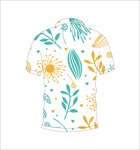 เสื้อโปโลพิมพ์ลายดอกไม้เขตร้อนแบบกำหนดเอง แขนสั้น สวมใส่สบาย เหมาะสำหรับกอล์ฟ เทนนิส ชุดทีมฤดูร้อน - Product Image 3
