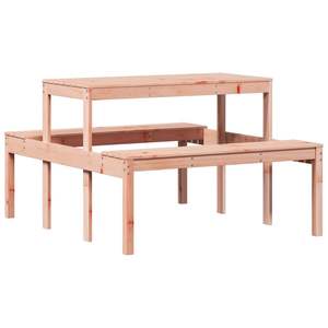 Table de pique-nique en bois de Douglas Fir massif, grand ensemble de jardin durable - Product Image 6
