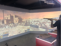 Simulateur de jeu de tir interactif VR FPS Détecteur de mouvement Projection murale Gunfight Machine Glasses-Réalité virtuelle sans lunettes
