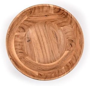 Bandeja de Madera Rústica para Servir Frutas, Plato Decorativo Hecho a Mano para Cocina, Comedor, Restaurante, Hotel, OEM, ODM - Product Image 2