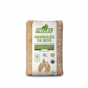 Pellets de madera 100% naturales y ecológicos Pellex En a1 Plus y DinPlus en bolsa de 15 kg, 23 palets x 77 bolsas para calefacción - Product Image 3