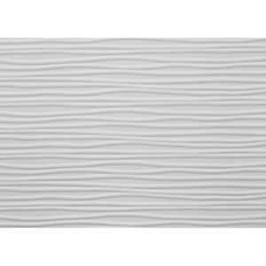 Letto King Size con Finitura Bianca e Design Geometrico, Testiera Leggermente Curva, Mobili per Camera da Letto in Legno - Product Image 6