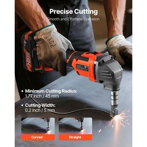 Troncatrice Elettrica a Batteria 20V 4000 mAh con Motore Brushless da 2200 RPM, Efficiente Taglierina per Metallo e Plastica - Product Image 3