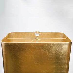 Lámpara de Mesa de Diseño en Latón con Base de Mármol y Pantalla de Lino, Elegante Iluminación Decorativa para Interiores - Product Image 3