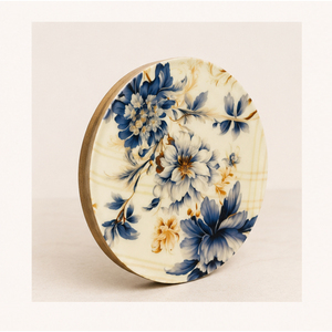 Exclusive Meenakari Coasters Set Premium Blue Floral Enamel <b>Table</b> <b>Placemats</b> Dining Room <b>Table</b> Decorative Coasters Bulk Wholesale - Product Image 3