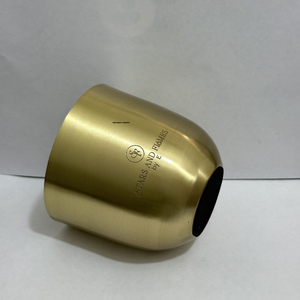 Copper Candle Jar With Custom Logo Brushed Finish Round Metal Candle Container for Scented Soy Wax DIY Candle Making Low Price - Product Image 4