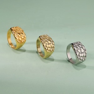 Luxury Gold <b>Silver</b> Hip Hop Bling <b>Ring</b> with Moissanite Diamonds Stylish Jewelry Accessory for <b>Men</b> Party Wear & Rapper Fashion - Product Image 2