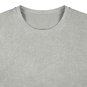 T-shirts pour hommes 100% coton tricoté, col rond, manches courtes, couleur unie, coupe ample - Product Image 3