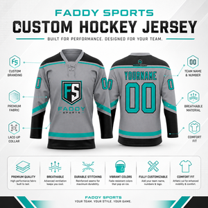 Maillot de hockey sur glace personnalisé par sublimation, vêtements de sport d'équipe respirants professionnels, uniforme de hockey sur glace à manches longues pour hommes et jeunes - Product Image 5