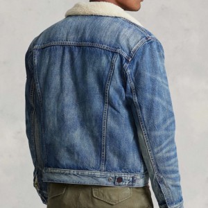 Branded Top Selling Custom Men Jeans Latest Design Male Jeans Jacket Breathable Jeans Jacket Custom Denim Rain Jacket for <b>Boys</b> - Product Image 4