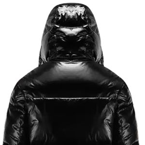 <b>Black</b> Hooded Puffer Jacket for <b>Men</b> Quilted Winter Coat Lightweight Full Zip Outdoor Casual Outerwear Fashion Clothing Custom - Product Image 6