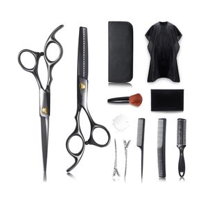 Ciseaux de coiffure professionnels à lames convexes, ciseaux à effiler 30 dents pour droitiers, en acier inoxydable à haute teneur en carbone - Product Image 4