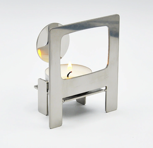 Portavelas de Acero para Sublimación con Forma de Corazón, Base Conmemorativa con Espacio en Blanco para Decoración del Hogar, para Velas Personalizadas - Product Image 2