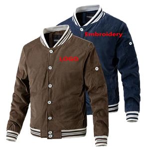 Veste décontractée pour homme, col montant, simple boutonnage, saison hiver, fabrication sur mesure, vestes universitaires pour homme de haute qualité - Product Image 1