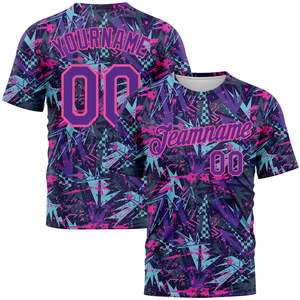 Custom Printed Sublimation Men's Moisture-Wicking UV Protection Short Sleeve Shirts Soft Polyester Sportswear OEM ODM Factory - Product Image 4