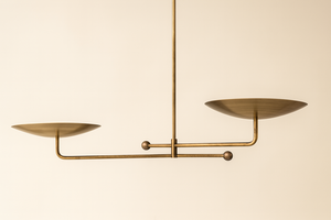 Lustre Sputnik Courbé Antique du XIXe Siècle en Alliage d'Aluminium Écologique, Applique Murale Art Déco - Product Image 4