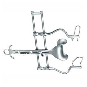 Écarteur abdominal Balfour en acier inoxydable durable de 4 pouces de profondeur et 10 pouces d'écartement avec lames fenestrées - Product Image 6