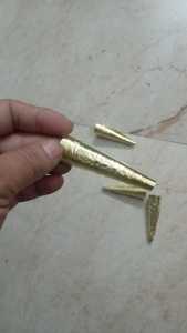 Conos de Latón Repujado Hechos a Mano, Accesorios de Campanas Tribales, Conos Metálicos con Acabado Vintage para Joyería y Decoración - Product Image 4