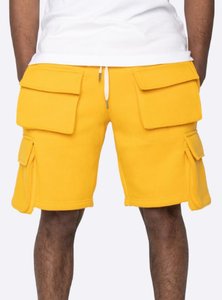 Shorts Cargo Homme Personnalisés Taille Mi-Haute 100% Coton Style Décontracté Multi-Poches Teint Uni pour l'Été – Vente en Gros - Product Image 6