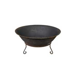 Brasero de Metal de Perfil Bajo para Exteriores, Brasero Redondo de Acero para Leña, Soporte Metálico para Jardín, Patio, Estufa de Carbón para Calefacción - Product Image 2