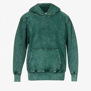 Sudadera con Capucha para Hombre, Estilo Casual, Lavado Ácido, con Aspecto Elegante, Tela Sólida, Talla Grande - Product Image 1