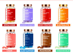 Protein Gummies phụ nữ Probiotic Creatine Ashwagandha giấm táo rong biển ngủ Vitamin tổng hợp nôn nao phục hồi Gummies - Product Image 5