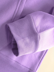 Sudadera con capucha y logotipo personalizado, color morado, informal, para adultos, para todas las estaciones, ropa promocional, impresión digital, hecha en Bangladesh. - Product Image 4
