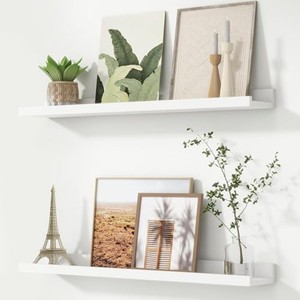 Étagère flottante en bambou blanchi écologique - Prix de gros B2B - Product Image 2