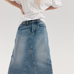 Falda Vaquera Casual Cómoda para Mujer, Estilo Lápiz, 100% Algodón, Secado Rápido, Diseño Moderno, Nueva Colección en Oferta, Precio Razonable - Product Image 2