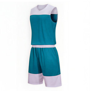 Uniforme de basketball pour adultes de haute qualité, respirant à l'avant, écologique, personnalisable avec le nom de l'équipe, 100 % polyester pour les sports d'équipe - Product Image 1
