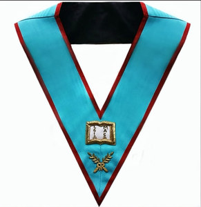 Badge magnétique simple et tendance Orator - Offcer Collar - AASR avec perles brodées à la main - Product Image 1