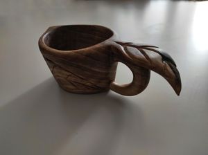 Eco Friendly Hand Carved Wood Coffee Mug Rustic Engraved Natural Wooden Tea <b>Cup</b> <b>Reusable</b> Drinkware Beer Mug Rustic Kitchen <b>Cup</b> - Product Image 3