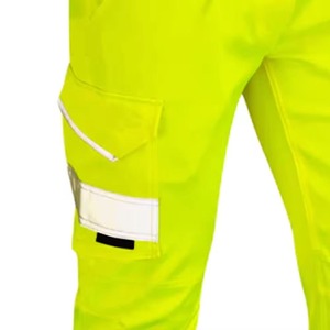 กางเกงทำงานผู้ชายแบบลำลองสะท้อนแสง Hi Vis พร้อมกระเป๋าหลายช่อง กางเกงทำงานแบบหนาพิเศษเพื่อความปลอดภัย - Product Image 4