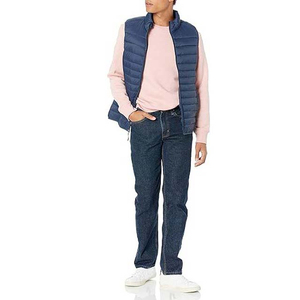2026 Factory Best Sale Attractive Winter Sleeveless Puffer Jacket <b>Vest</b> Waterproof Hooded Collar Pocket Sheep Skin High Street - Product Image 3