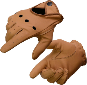 Samroz Sports <b>Men's</b> Black Cowhide <b>Leather</b> Gauntlet Motorcycle Hand <b>Gloves</b> - Product Image 1