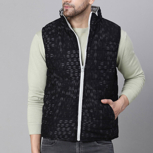 Men's Zip Front Puffer <b>Vest</b> Warm Insulated Sleeveless Jacket Casual Winter Wear Wholesale Manufacturer Comfortable Sleeveless - Product Image 5