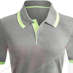 Polo classique pour femme avec patte de boutonnage, élégant et ajusté, en tissu doux et extensible, style décontracté - Product Image 6