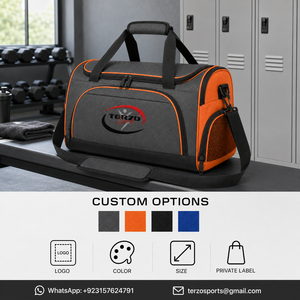Wholesale Custom Logo Charcoal Gray Gym <b>Duffel</b> <b>Bag</b> with Ventilated Shoe Compartment Large Capacity Sports Travel <b>Bag</b> - Product Image 6