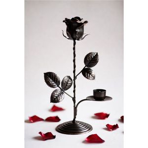 Wholesale Iron Strawberry T-<b>Light</b> Candle Holder Luxury Metal <b>Pillar</b> Candlestick Stand Unique Garden Wedding Table Decoration - Product Image 5