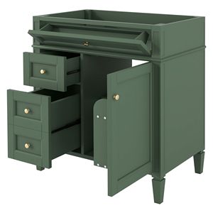 Modern 30\" Bathroom Vanity <b>Storage</b> Cabinet with <b>2</b> <b>Drawers</b> and Tip <b>Drawer</b> Sink NOT INCLUDED Contemporary Style - Product Image 3