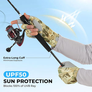 Gants de pêche de haute qualité, anti-coupure, protection UV, respirants, tissu à séchage rapide avec paume renforcée et adhérence des doigts, pour hommes et femmes - Product Image 5