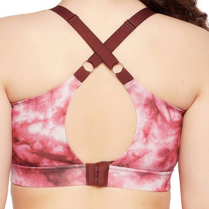 Women Athletic Sports Bra High Impact Gym Running Yoga Fitness <b>Padded</b> Adjustable Straps Breathable For Workout - Product Image 3