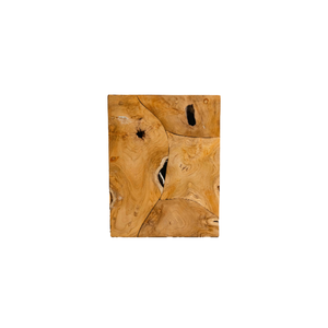 Tabouret rustique en racine de teck de luxe avec textures naturelles et design robuste pour appartement, hôtel, villa par ARTERRA - Product Image 2