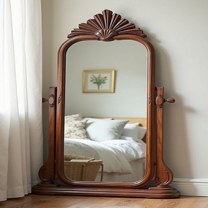 Indian Made Large Floor Mirror Wood <b>Frame</b> Full Length Dressing Mirror Bedroom Livingroom Decor At Wholesale And <b>Cheap</b> Price - Product Image 1