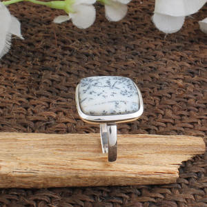 Natural Dendritic Opal <b>Ring</b> 925 Sterling <b>Silver</b> Tree Opal Gemstone <b>Ring</b> Opal Jewelry for Women Handcrafted <b>Statement</b> Wholesale - Product Image 2